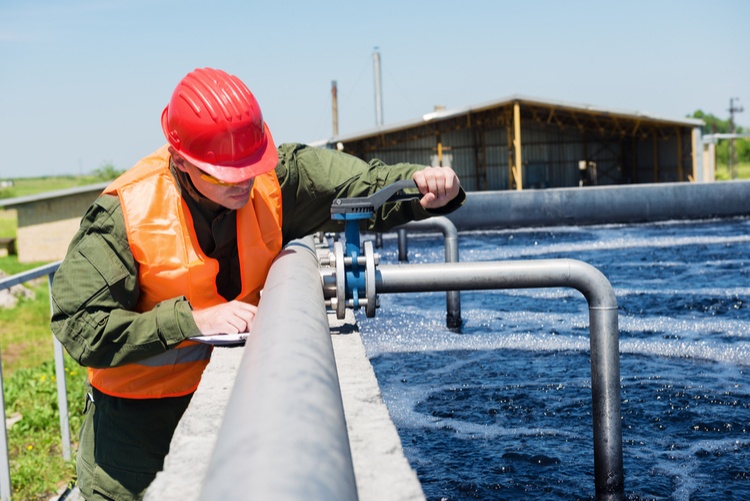 water treatment employee